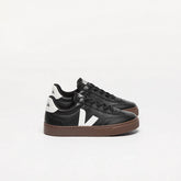 VOLLEY ELASTIC LACES LEATHER BLACK WHITE BARK