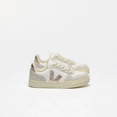 V-10 LEATHER WHITE PLATINE NATURAL