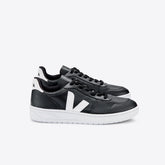 V-10 LEATHER BLACK WHITE WHITE SOLE