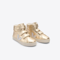 ESPLAR MID FURED LEATHER PLATINE WHITE