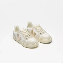 V-10 LEATHER WHITE PLATINE NATURAL
