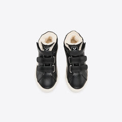 ESPLAR MID FURED LEATHER BLACK