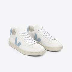 V-12 LEATHER WHITE STEEL