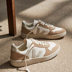 V-10 LEATHER WHITE NATURAL SAHARA