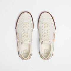 VOLLEY LEATHER WHITE PLATINE BARK