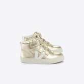 V-10 MID FURED LEATHER PLATINE WHITE