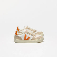 V-10 LEATHER WHITE FURY ALMOND