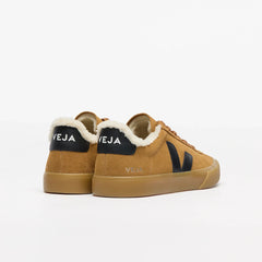 CAMPO FURED SUEDE CAMEL BLACK NATURAL