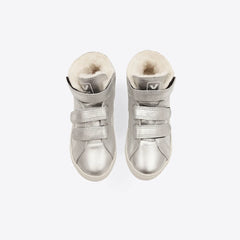 ESPLAR MID FURED LEATHER SILVER PIERRE