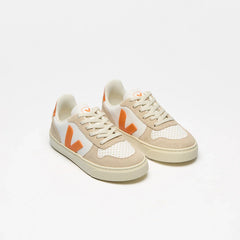 V-10 LEATHER WHITE FURY ALMOND
