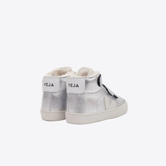 ESPLAR MID FURED LEATHER SILVER PIERRE