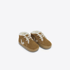 BABY FURED SUEDE CAMEL PIERRE