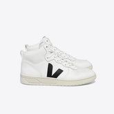 V-15 LEATHER WHITE BLACK