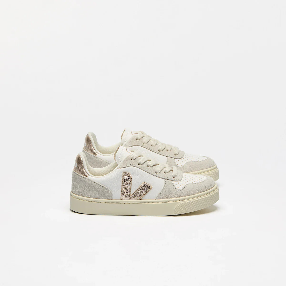 V-10 LEATHER WHITE PLATINE NATURAL