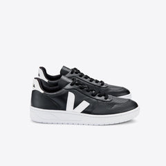 V-10 LEATHER BLACK WHITE WHITE SOLE