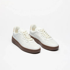 V-90 LEATHER WHITE PIERRE ALMOND
