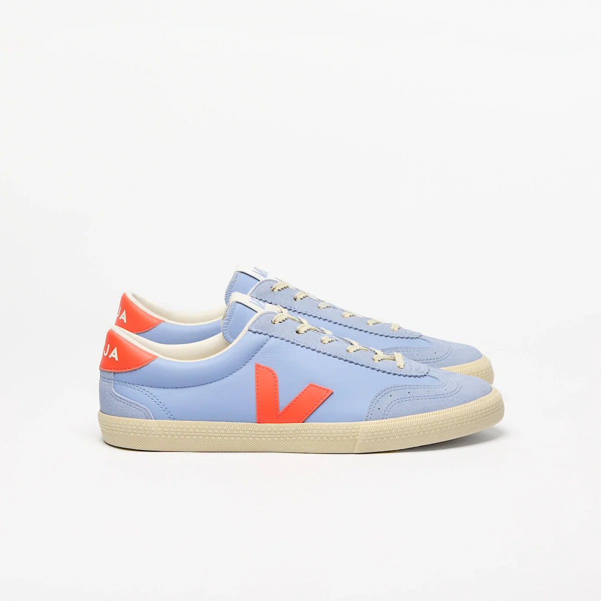 VOLLEY LEATHER OLYMPE ORANGE FLUO CALCAIRE
