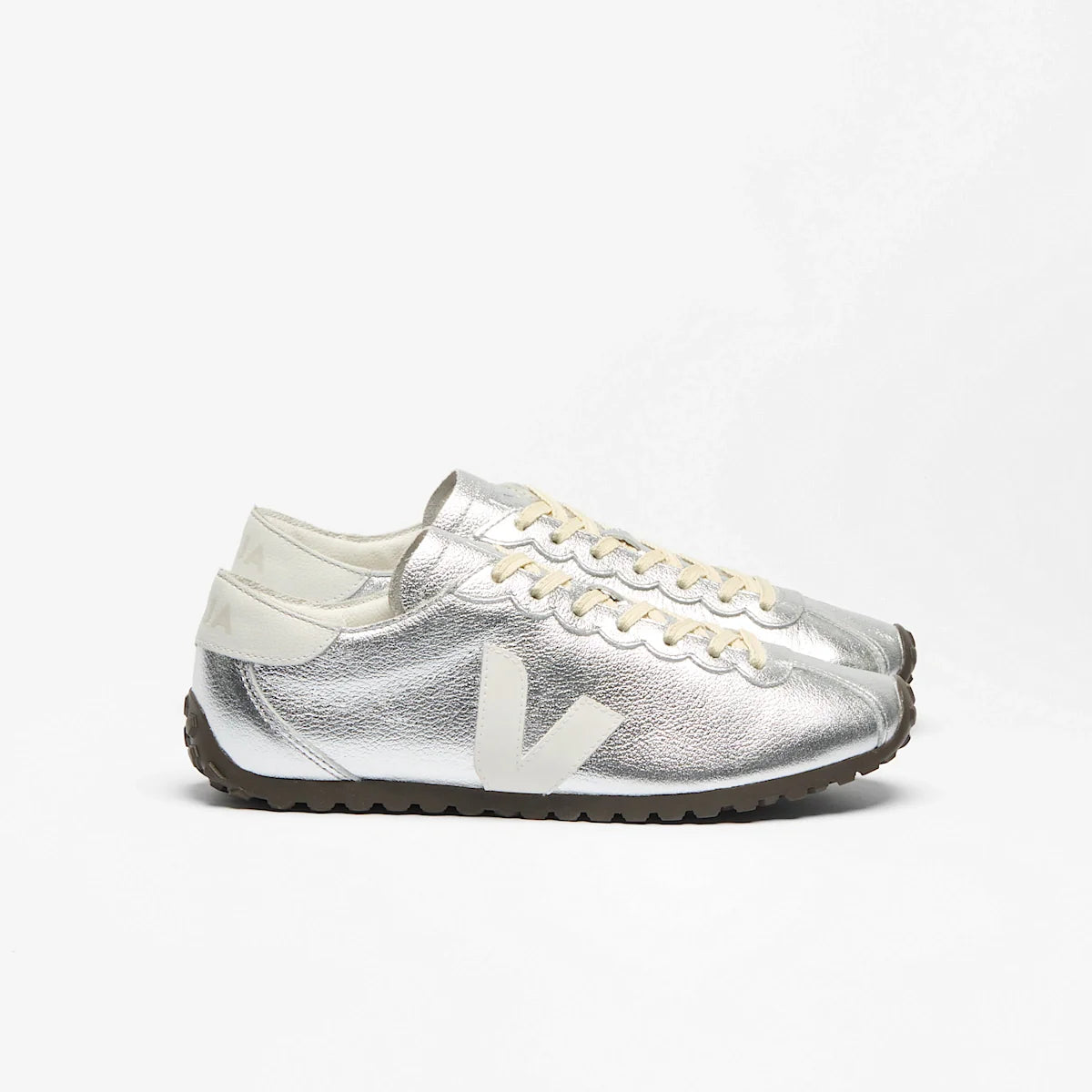 CATEYES LEATHER SILVER WHITE