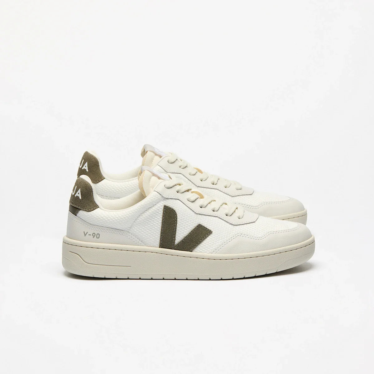 V-90 B-MESH WHITE KAKI