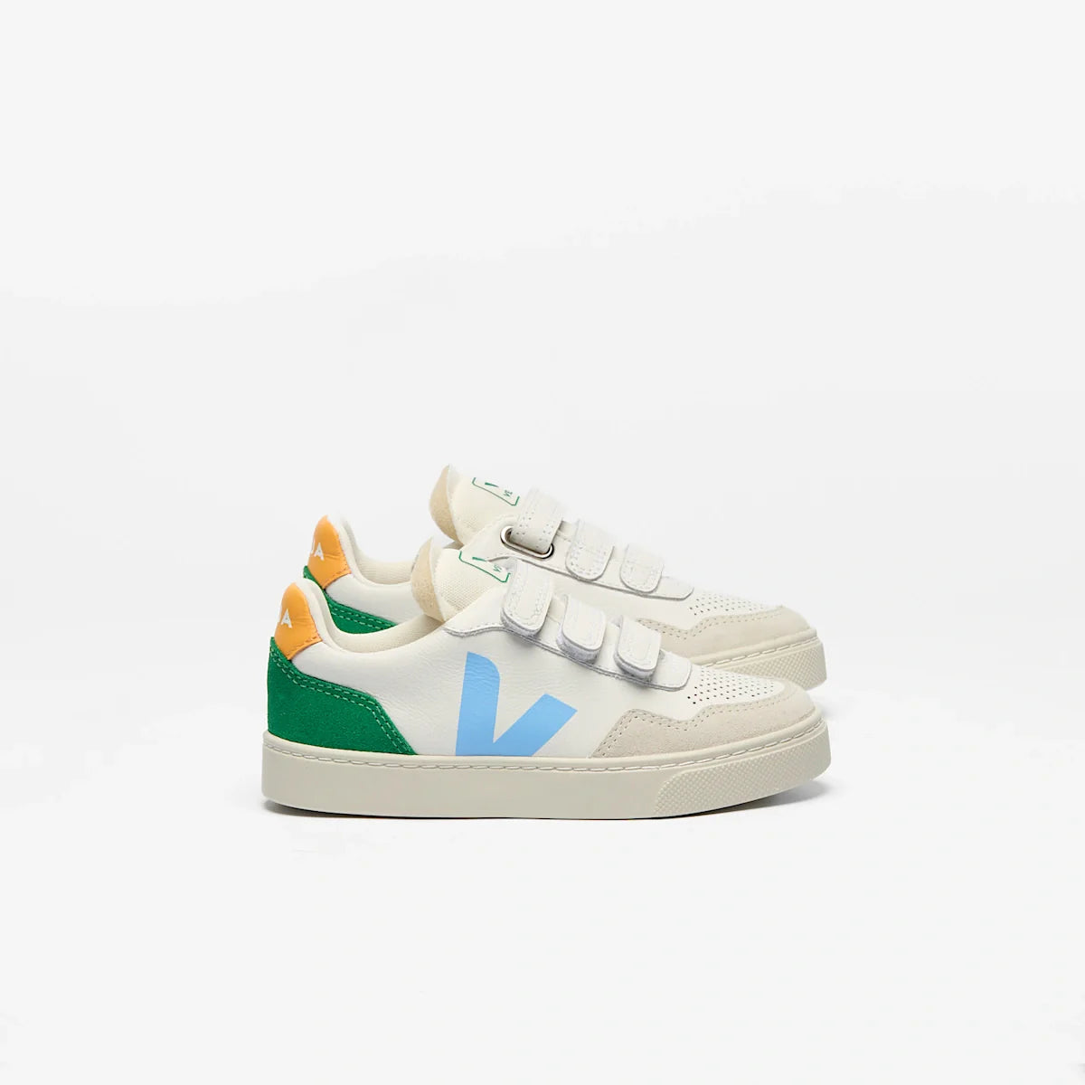 V-90 LEATHER WHITE AQUA EMERAUDE