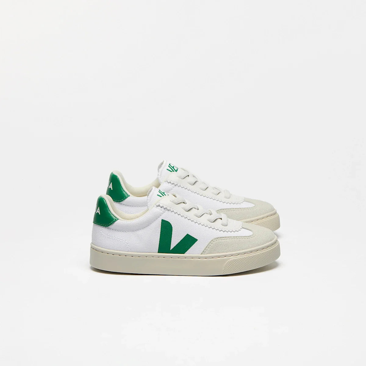 VOLLEY ELASTIC LACES CANVAS WHITE EMERAUDE