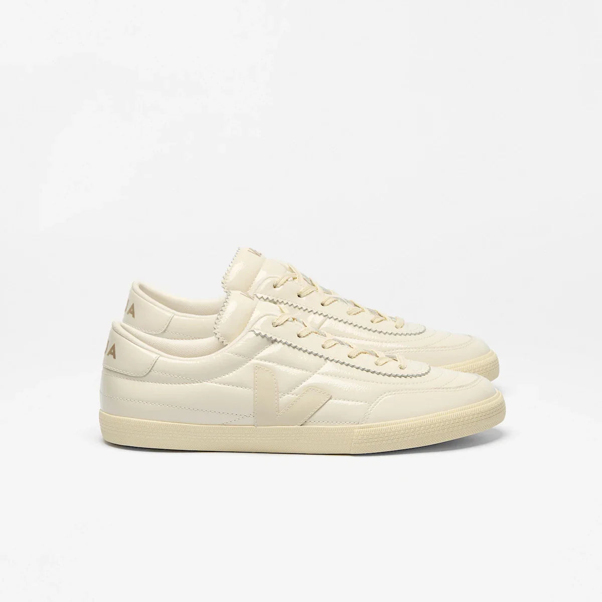PANENKA PATENT LEATHER OFF WHITE NATURAL