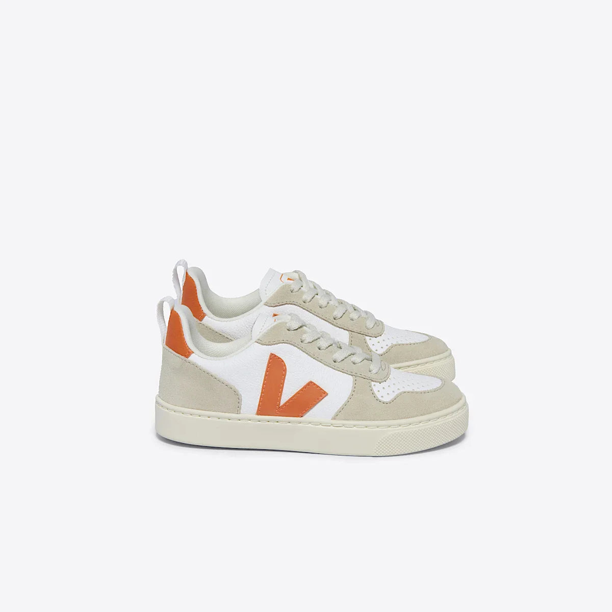 V-10 LEATHER WHITE FURY ALMOND