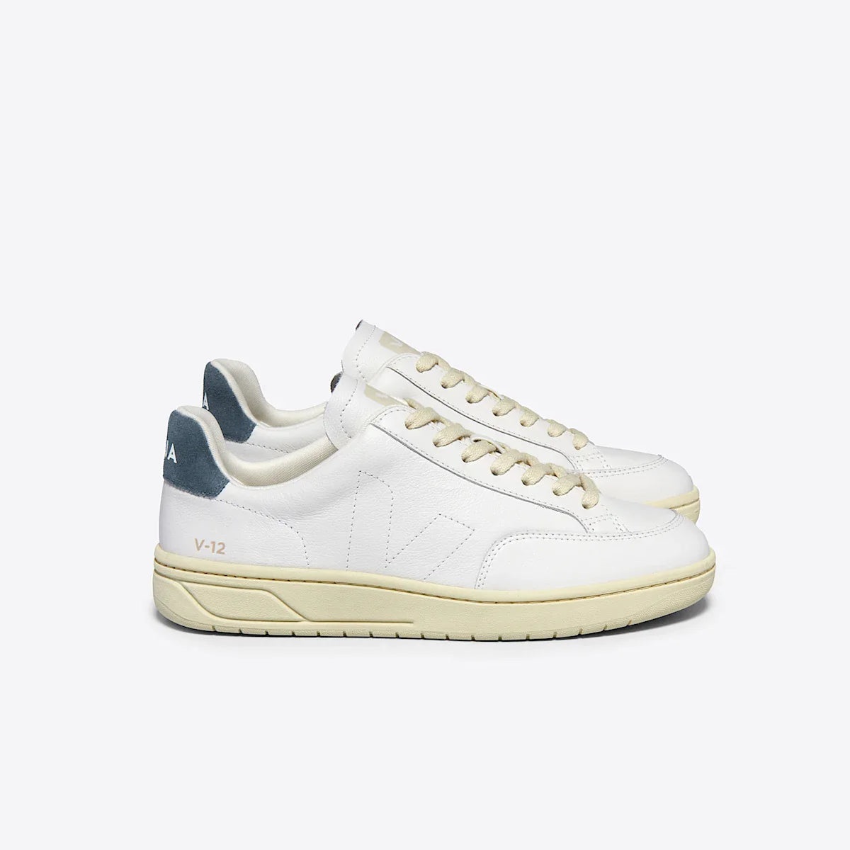 V-12 STITCH LEATHER WHITE CALIFORNIA