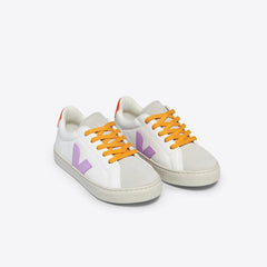 ESPLAR LEATHER WHITE ORCHID ORANGE FLUO