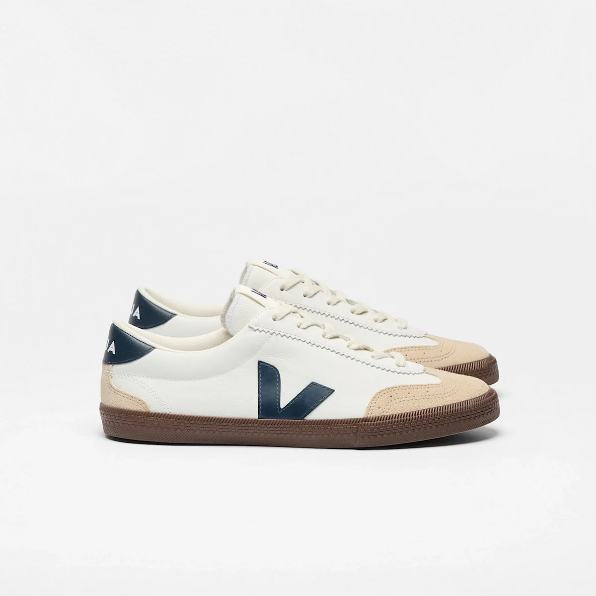 VOLLEY LEATHER WHITE NAUTICO BARK