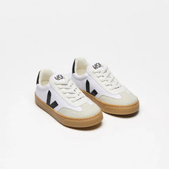 VOLLEY ELASTIC LACES CANVAS WHITE BLACK NATURAL