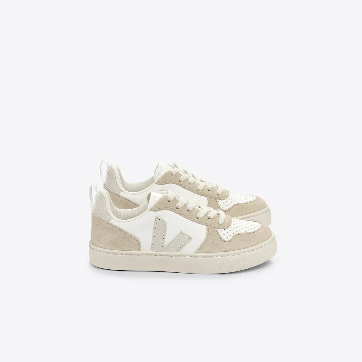 V-10 LEATHER WHITE NATURAL ALMOND