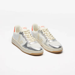 V-10 LEATHER WHITE PIERRE SILVER