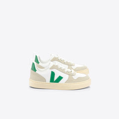 V-10 LEATHER WHITE EMERAUDE ALMOND